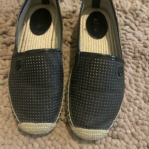 Black Espadrille Flats